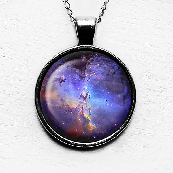 NASA Photograph Nebular Swirls Pendant & Necklace