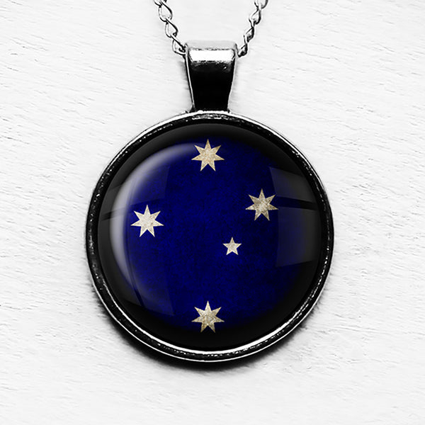 Australia Australian Southern Cross Flag Pendant & Necklace