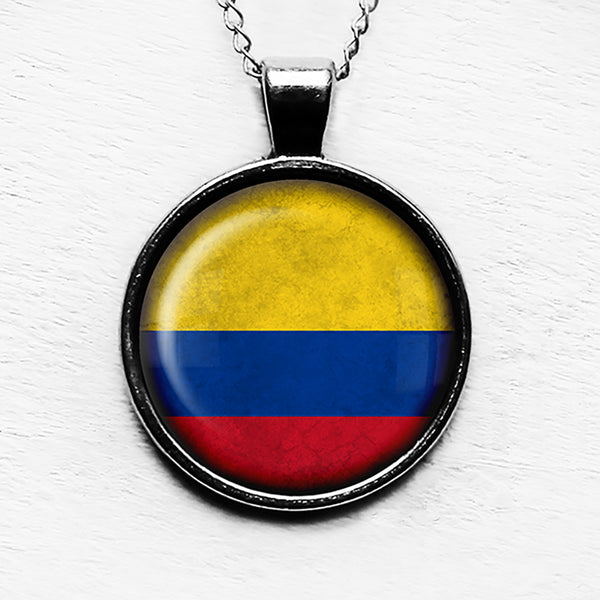 Columbia Columbian Flag Pendant & Necklace