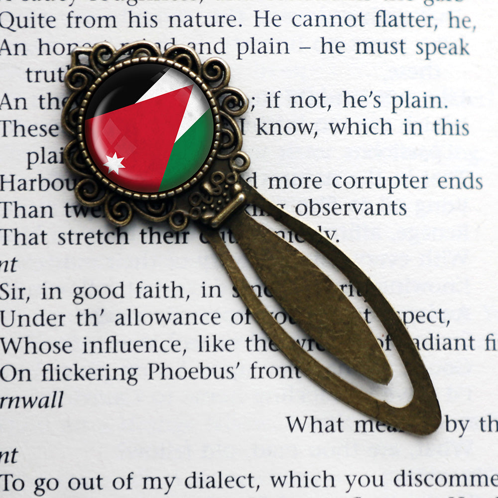 Kingdom of Jordan Jordanian Flag Bronze Bookmark – Elysian Workshop
