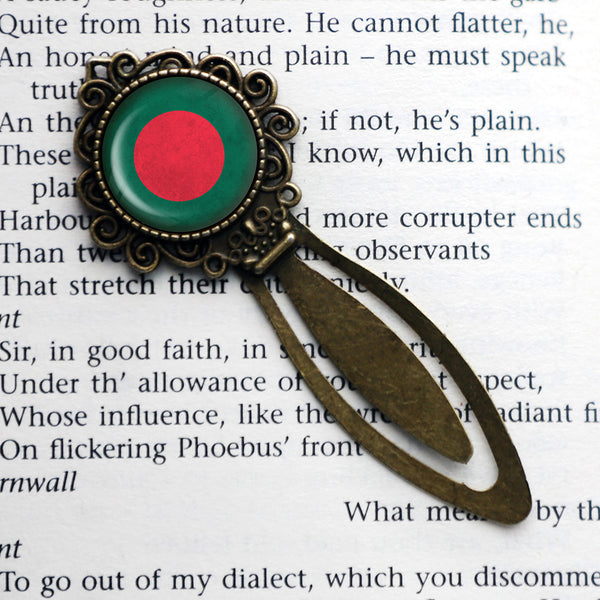Bangladesh Bangladeshi Flag Bronze Bookmark