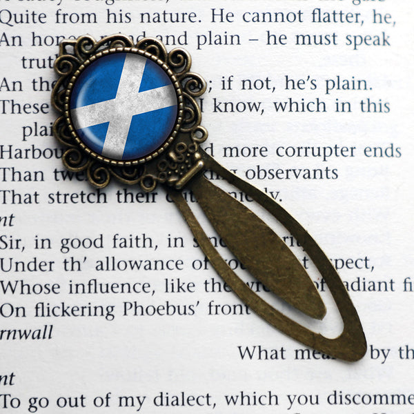 Scotland Scottish Flag Bronze Bookmark