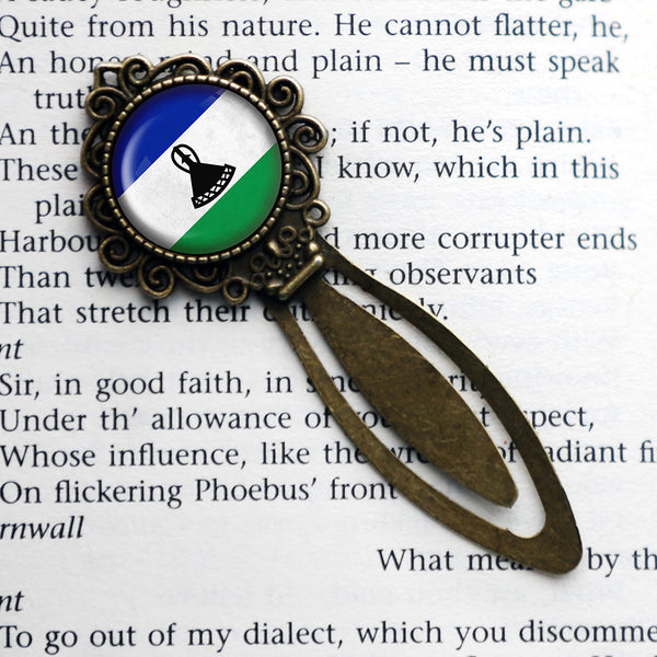 Kingdom of Lesotho Lesothan Flag Bronze Bookmark