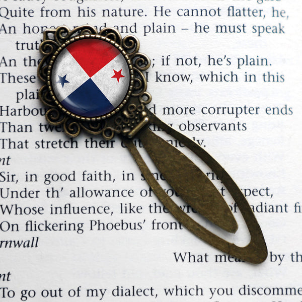 Republic of Panama Panamanian Flag Bronze Bookmark