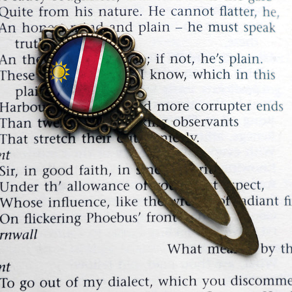 Republic of Namibia Namibian Flag Bronze Bookmark