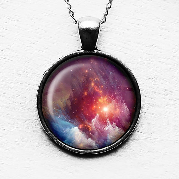 NASA Photograph Nebula Red Beauty Pendant & Necklace