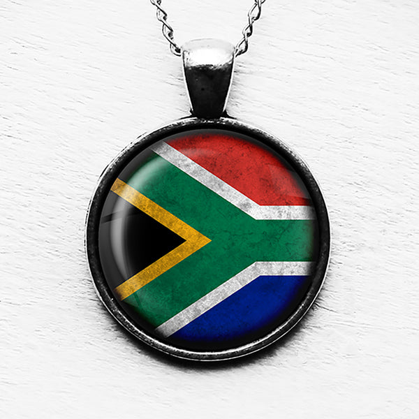 South Africa South African Flag Pendant & Necklace