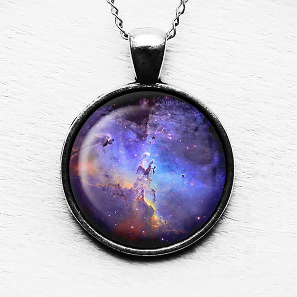 NASA Photograph Nebular Swirls Pendant & Necklace