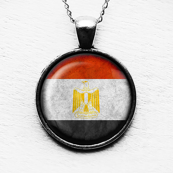 Egypt Egyptian Flag Pendant & Necklace