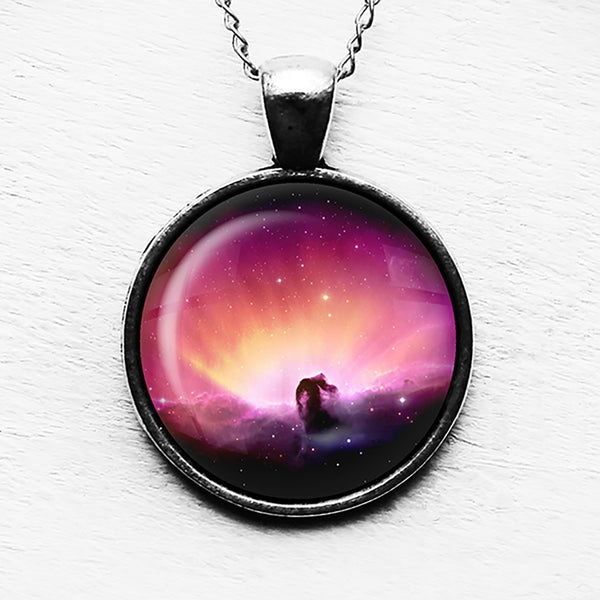 NASA Photograph Pink Nebula Pendant & Necklace