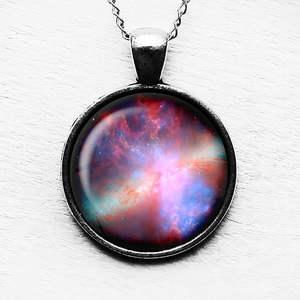 NASA Photograph Nebula Color Burst Pendant & Necklace