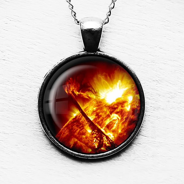 NASA Photograph The Sun Pendant & Necklace