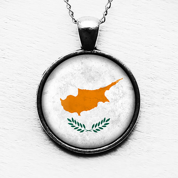 Cyprus Cypriot Flag Pendant & Necklace