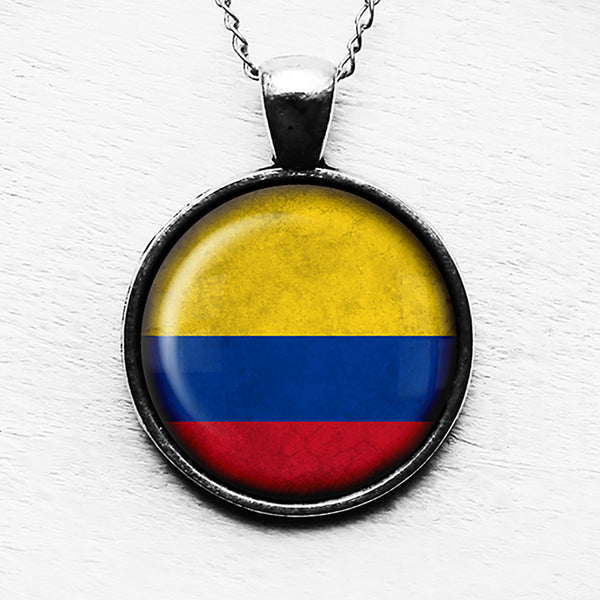 Columbia Columbian Flag Pendant & Necklace