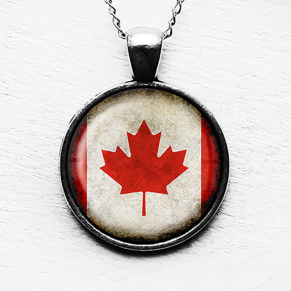 Canada Canadian Flag Pendant & Necklace