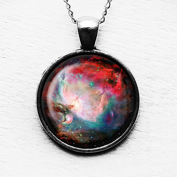 NASA Photograph Nebula Red Beauty Pendant & Necklace