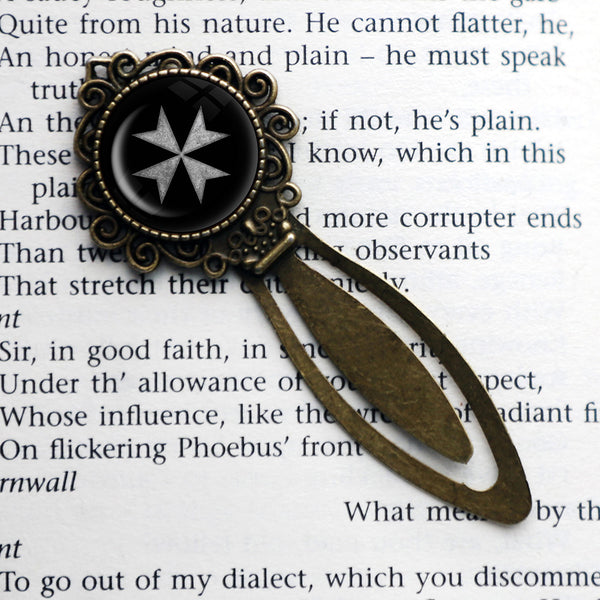 Worn Knights of Malta Hospitalier Hospitaller Bronze Bookmark