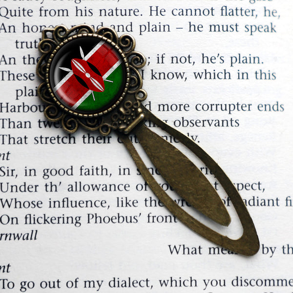 Kenya Kenyan Flag Bronze Bookmark