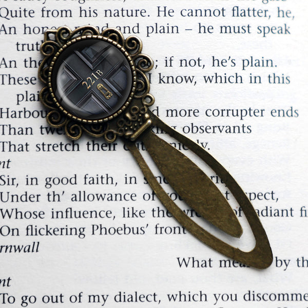 Sherlock Holmes Room 221B Bronze Bookmark