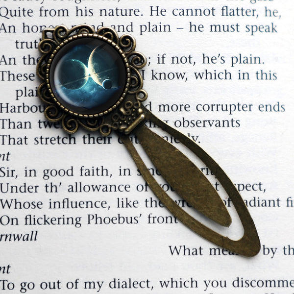 NASA Photograph Twin Planets Bronze Bookmark