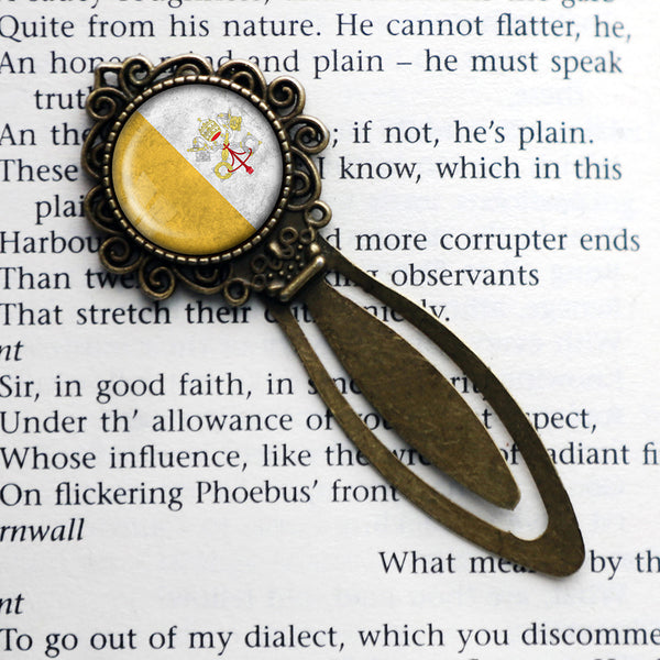 Vatican City Flag Bronze Bookmark