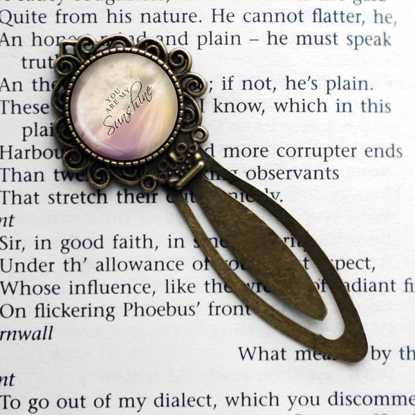 You Are My Sunshine Bronze Bookmark