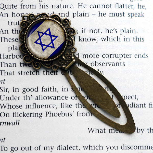 Israel Israeli Flag Bronze Bookmark