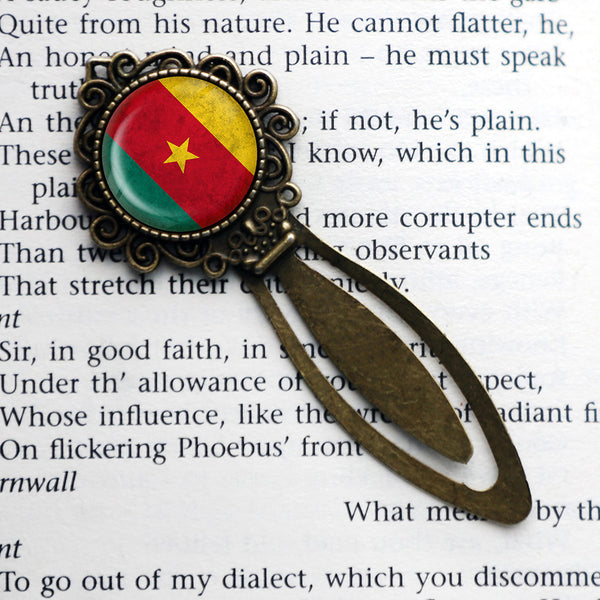 African Nation Cameroon Flag Bronze Bookmark
