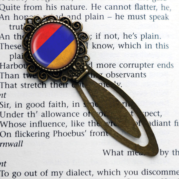 Armenia Armenian Flag Bronze Bookmark