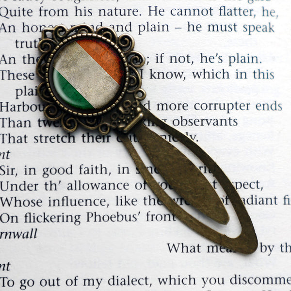 Irish Ireland Flag Bronze Bookmark