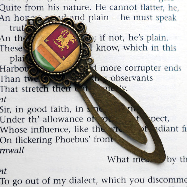 Sri Lanka Sri Lankan Flag Bronze Bookmark