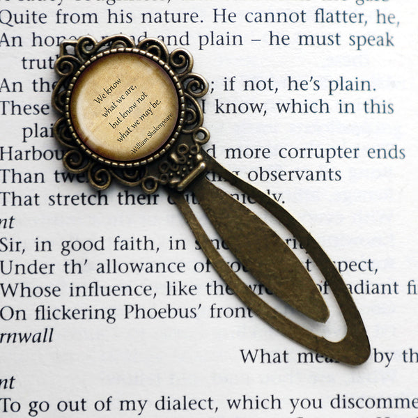 William Shakespeare What we May be Bronze Bookmark