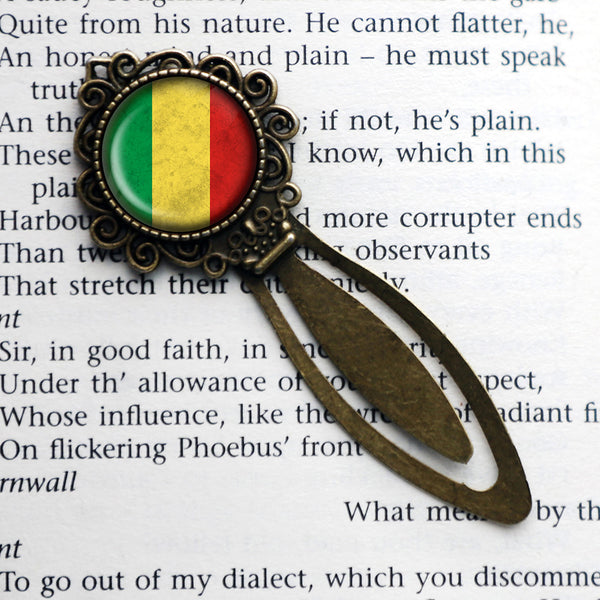 African Nation Congo Flag Bronze Bookmark