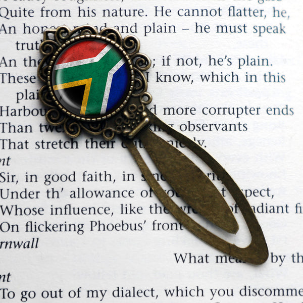 South Africa South African Flag Bronze Bookmark
