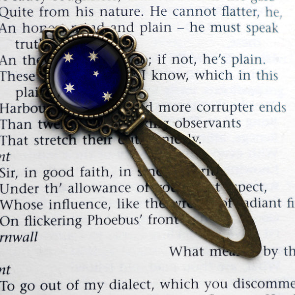 Australia Australian Southern Cross Flag Bronze Bookmark