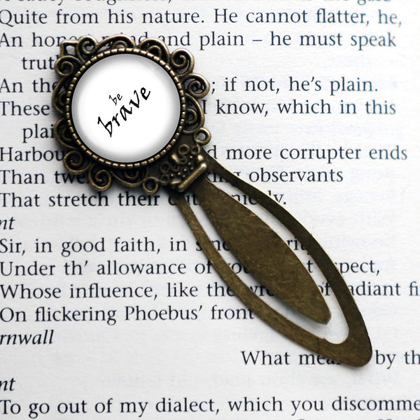 Be Brave Bronze Bookmark