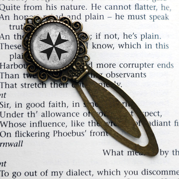 Worn Cross of the Teutonic Knights Teutones Bronze Bookmark