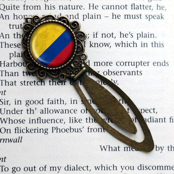 Columbia Columbian Flag Bronze Bookmark