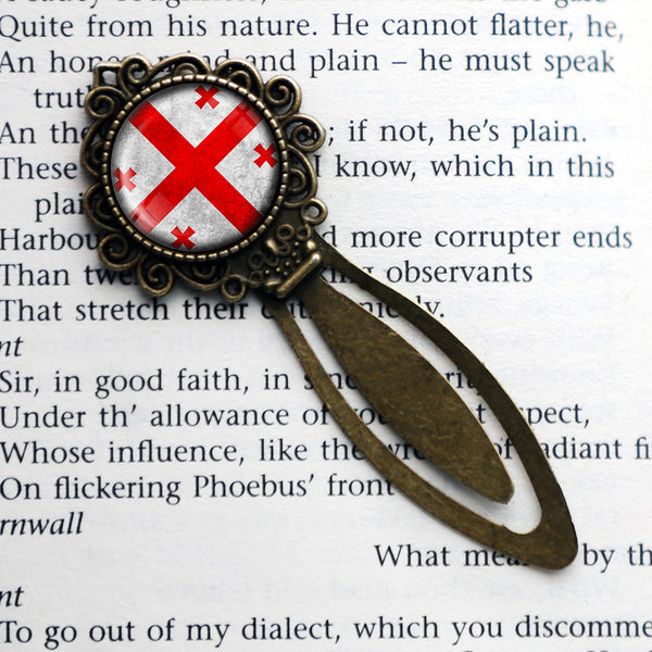 Georgia Georgian Flag Bronze Bookmark