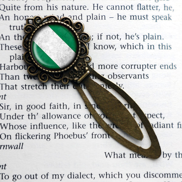 African Nation Nigeria Flag Bronze Bookmark
