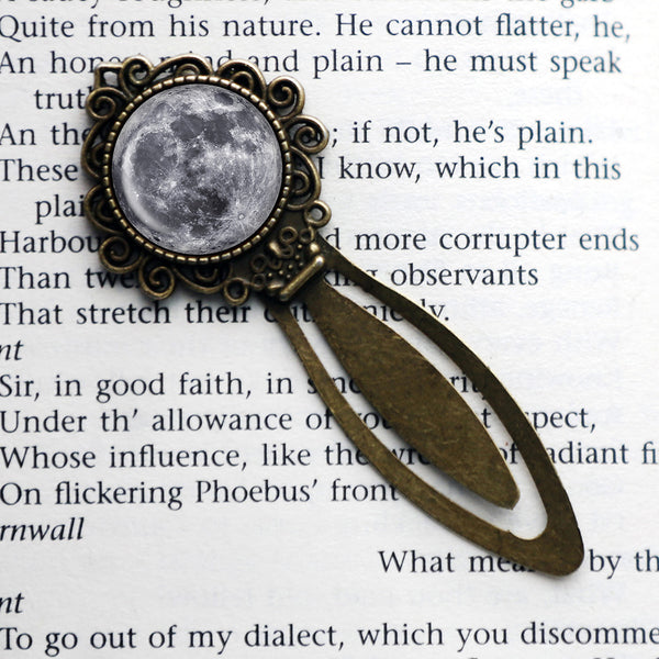 NASA Photograph The Moon Bronze Bookmark