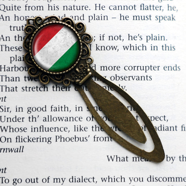 Hungary Hungarian Flag Bronze Bookmark