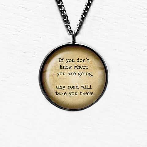 Charles Dickens Happiness is a Gift Delight Pendant & Necklace