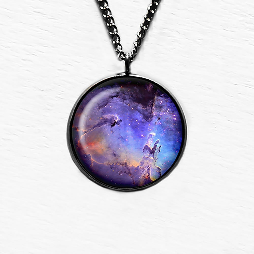 NASA Photograph Nebula Swirls Pendant & Necklace