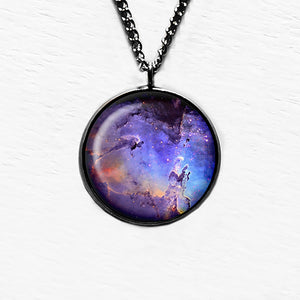 NASA Photograph Nebula Swirls Pendant & Necklace