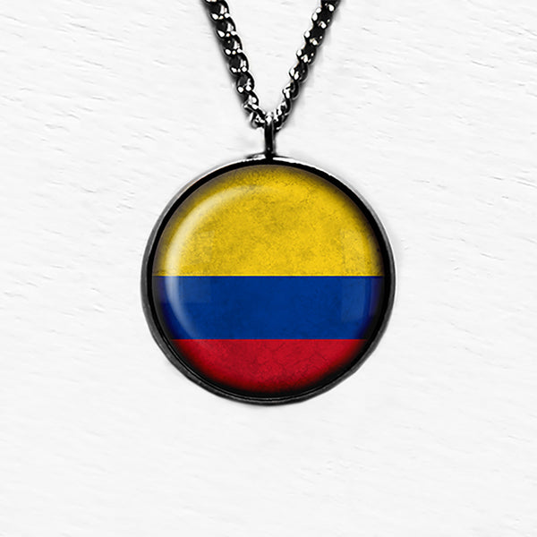 Columbia Columbian Flag Pendant & Necklace