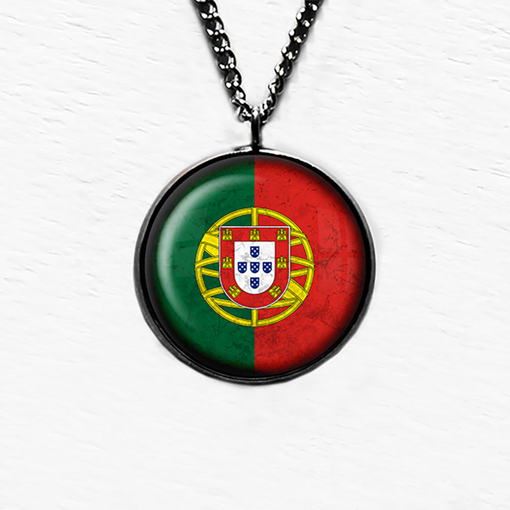 Portugal Portuguese Flag Pendant & Necklace