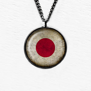 Japan Japanese Flag Pendant & Necklace