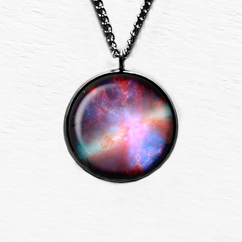 NASA Photograph Nebula Color Burst Pendant & Necklace