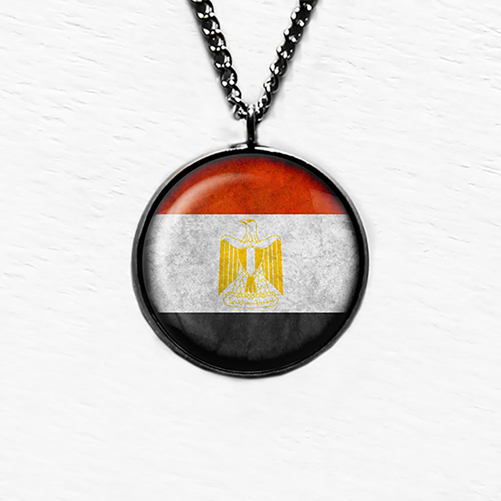 Egypt Egyptian Flag Pendant & Necklace